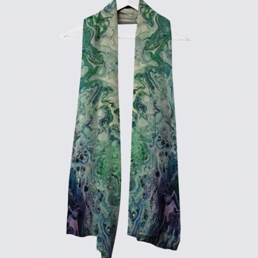 Le Galeriste Vivienne chiffon scarf La Laguna design